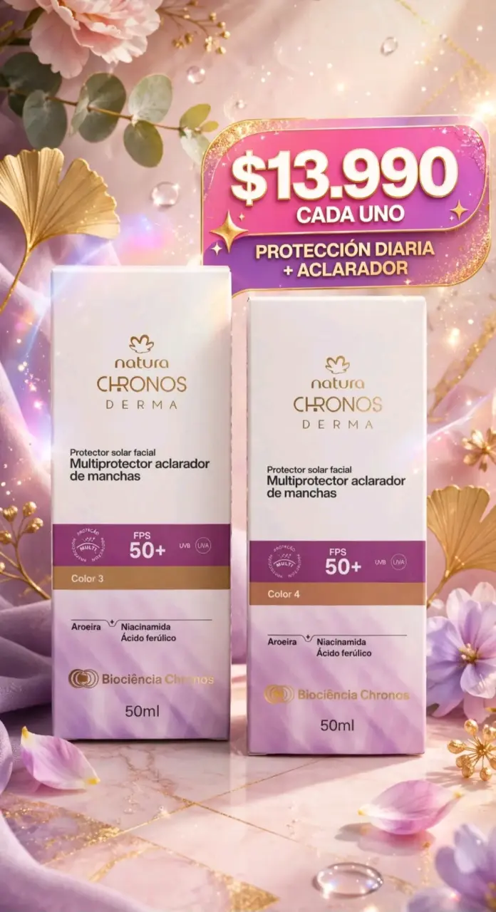 Protector Solar Facial Natura Chronos FPS 50+