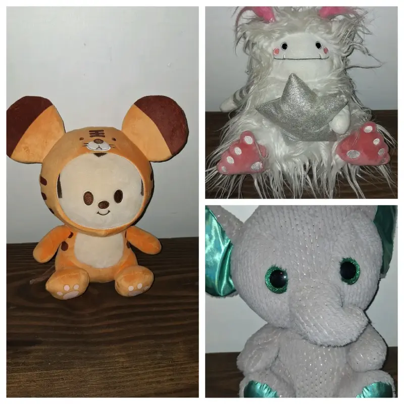 Set de peluches variados para niños