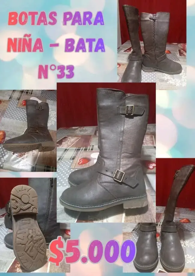 Botas para niña Bata talla 33 - 1
