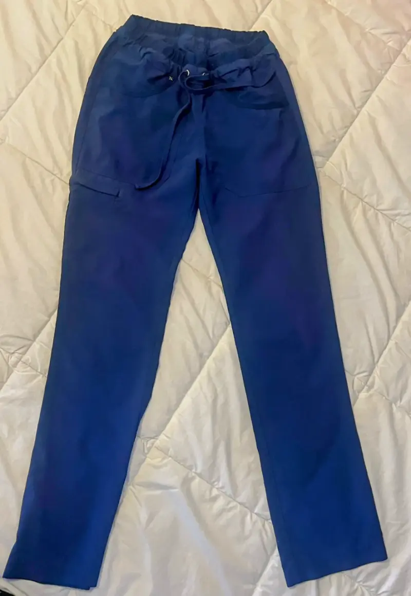 Pantalón clínico azul marino con bolsillos - 2