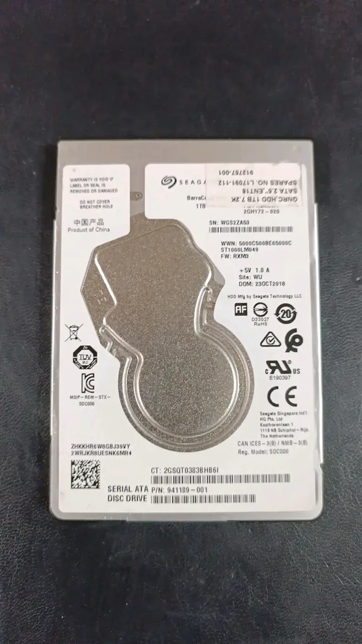 Disco Duro Seagate 1TB 2.5'' SATA - 2