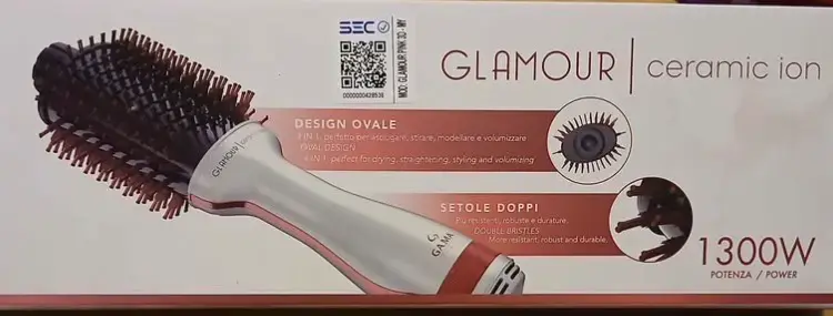Cepillo Secador Glamour Ceramic Ion 1300W - 1