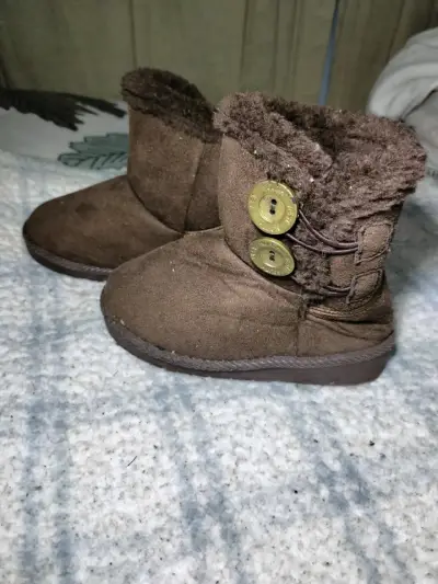 Botas de invierno para niños con forro de felpa - miniatura 1