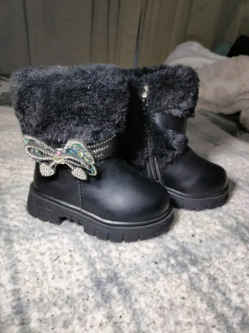 Botas de invierno para niños con forro de felpa - 5