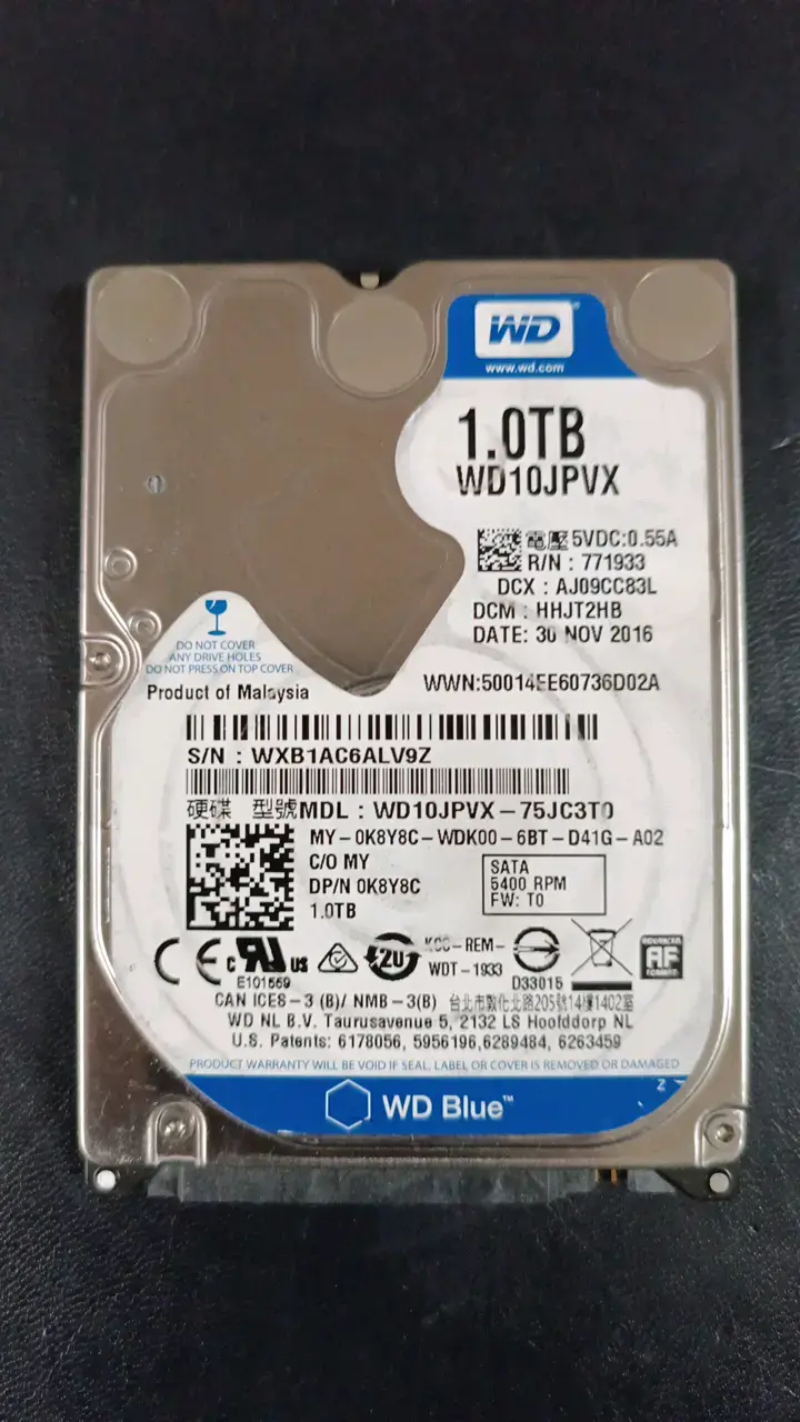Disco duro interno 1TB WD Blue