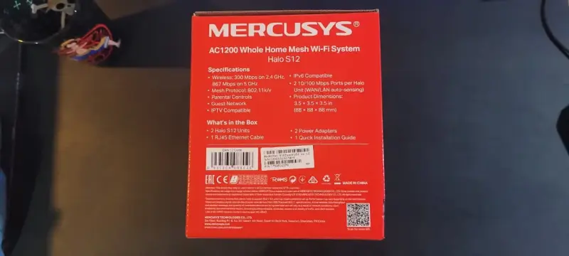 Sistema Mesh Wi-Fi Mercusys AC1200 Halo S12 - 2