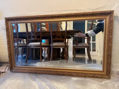 Espejo grande con marco dorado decorativo - miniatura 4