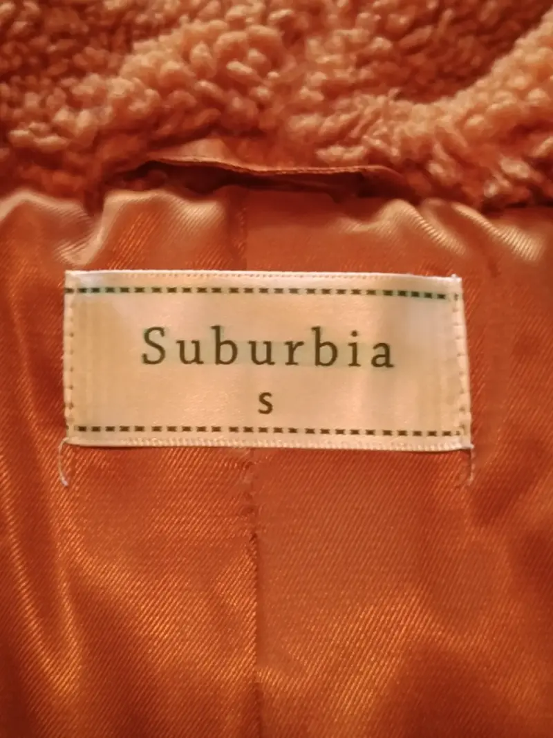 Abrigo con capucha color naranja terracota mujer. - 4