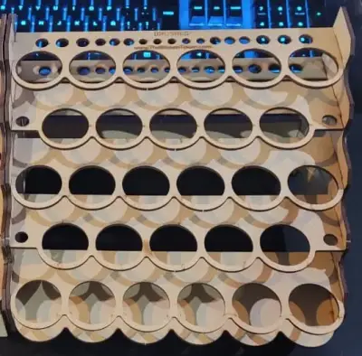 Organizador de Pinturas de Madera para Modelismo - miniatura 1