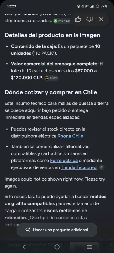 Paquete de 10 cartuchos de soldadura Thermoweld - miniatura 1
