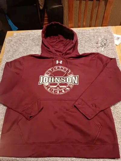 Polerón con capucha Under Armour burdeos talla L - miniatura 1