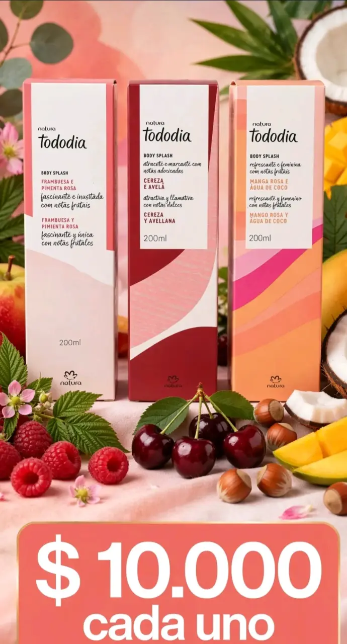 Body Splash Natura Tododia 200ml Variados