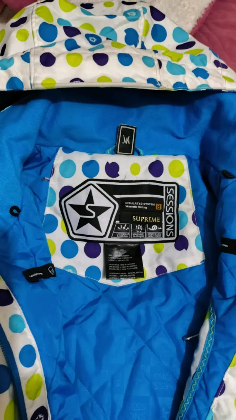 Chaqueta de esquí Sessions Supreme con diseño de lunares - 6