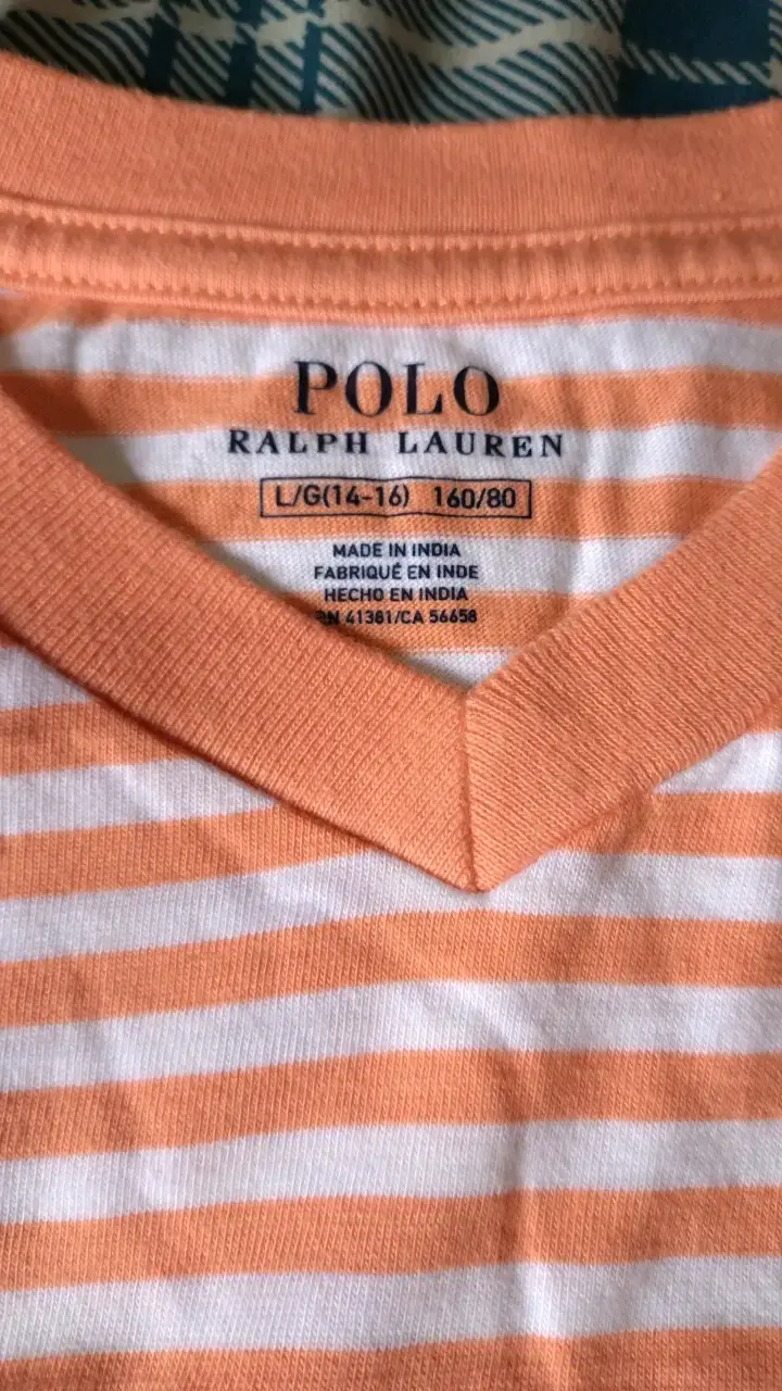 Polera a rayas Polo Ralph Lauren naranja - 3