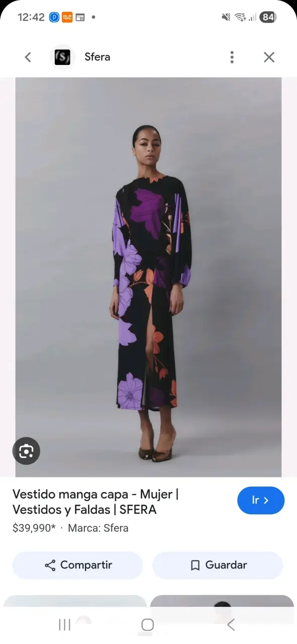 Vestido largo floral Sfera para mujer - 3