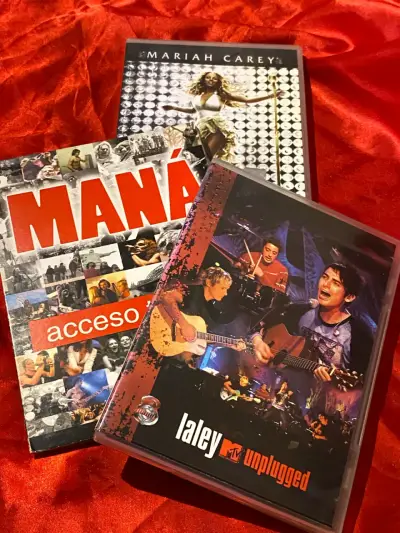 Colección de DVDs de música Mariah Carey, Maná y La Ley - miniatura 1