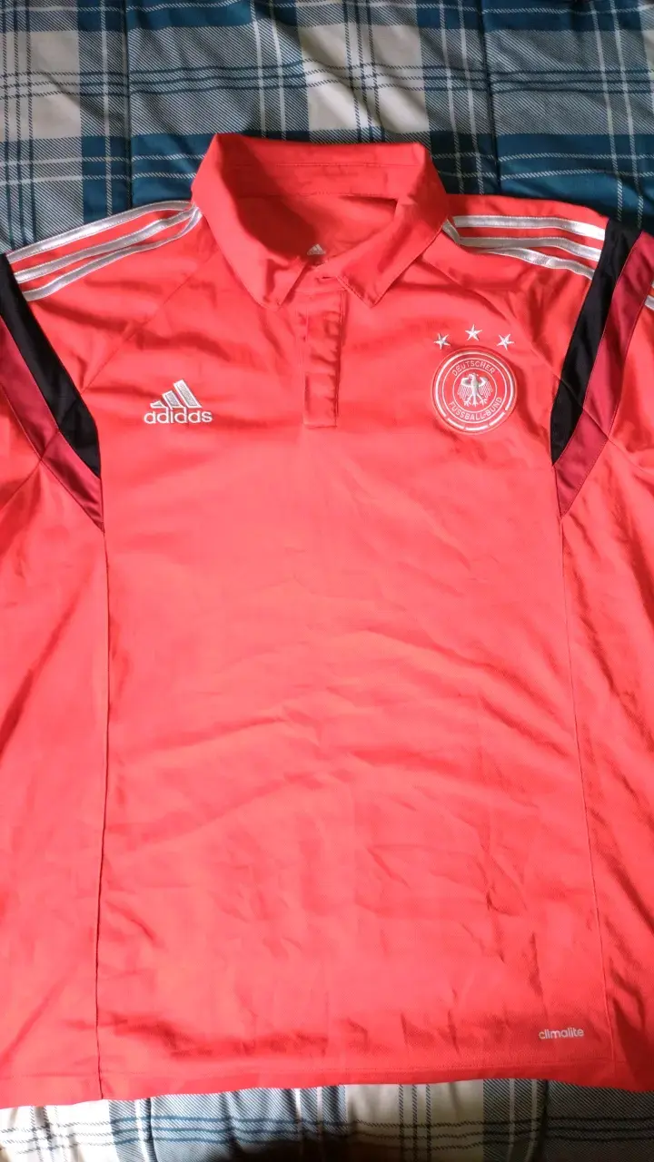 Polera Adidas Climalite Roja Selección Alemana - 1
