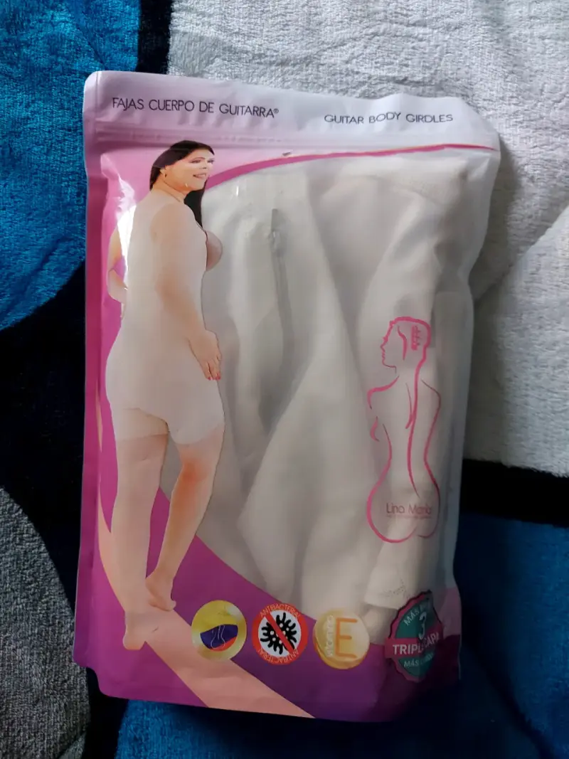 Faja reductora cuerpo guitarra beige - 3
