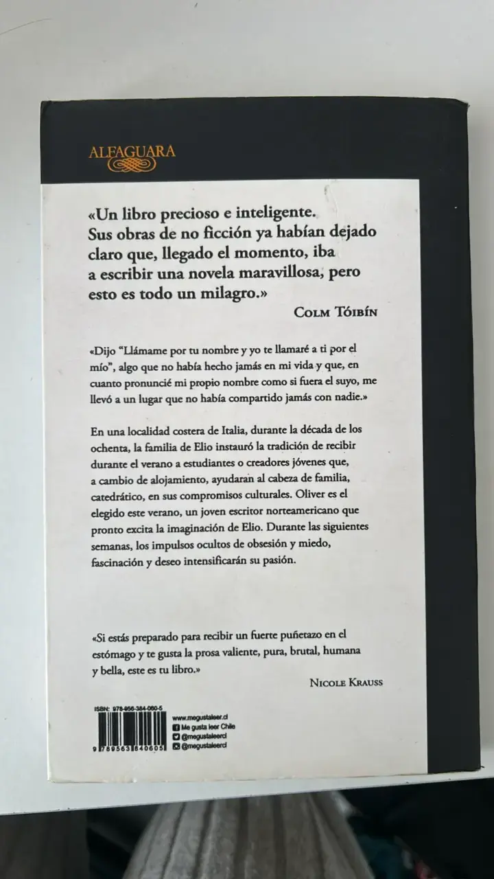 Libro 'Llámame por tu nombre' de André Aciman - 2