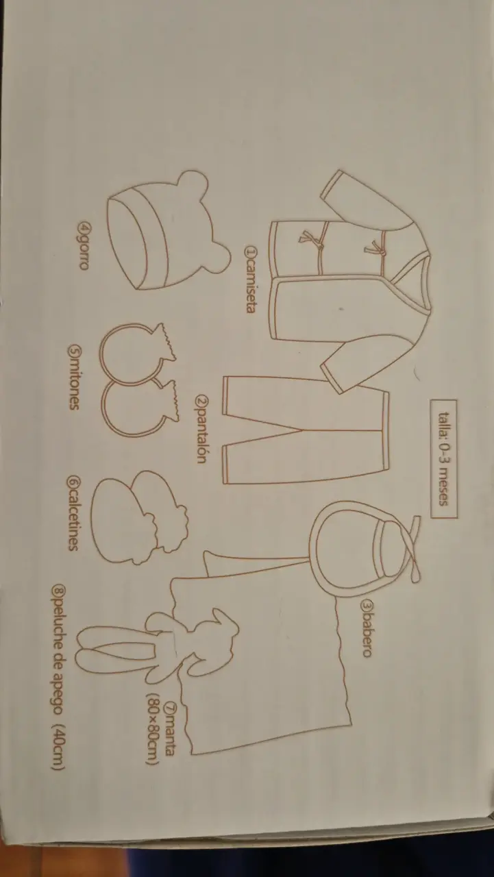 Set de ropa para recién nacido Baby beige - 3