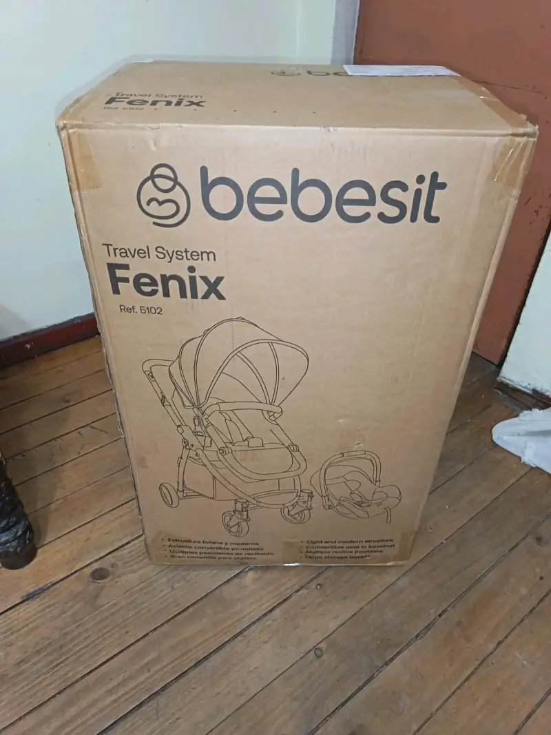 Coche Cuna Bebesit Travel System Fénix Azul - 2