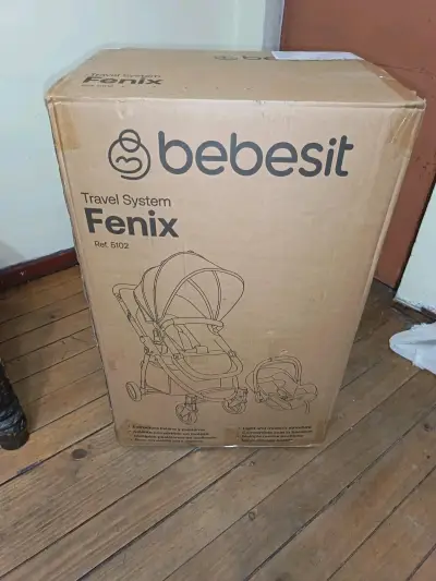 Coche Cuna Bebesit Travel System Fénix Azul - miniatura 2