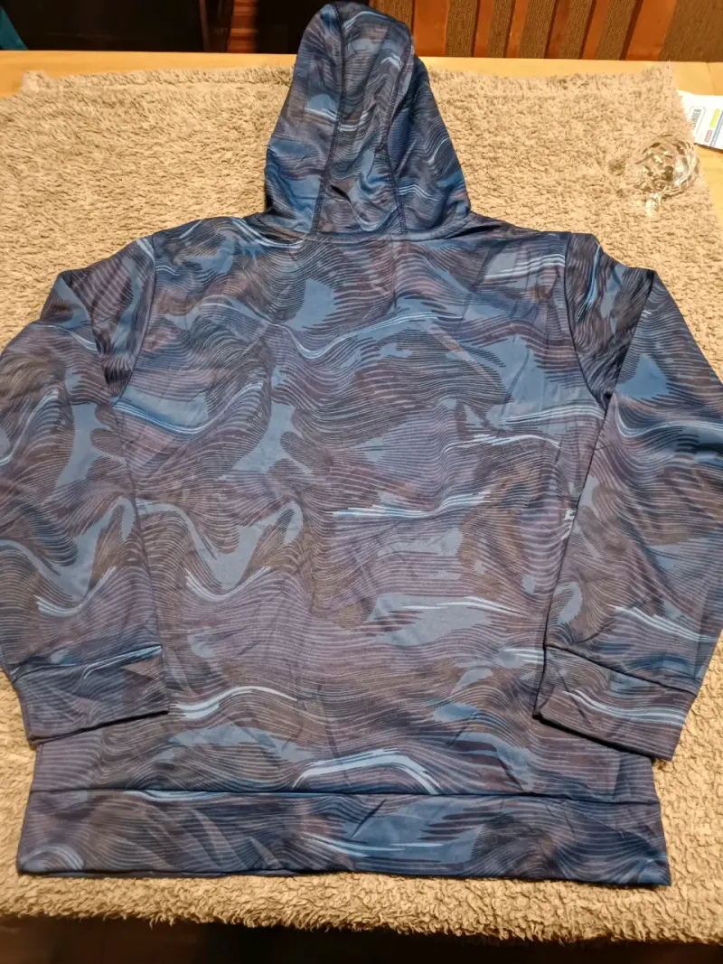 Polerón niño 12 con capucha Adidas estampado azul - 2