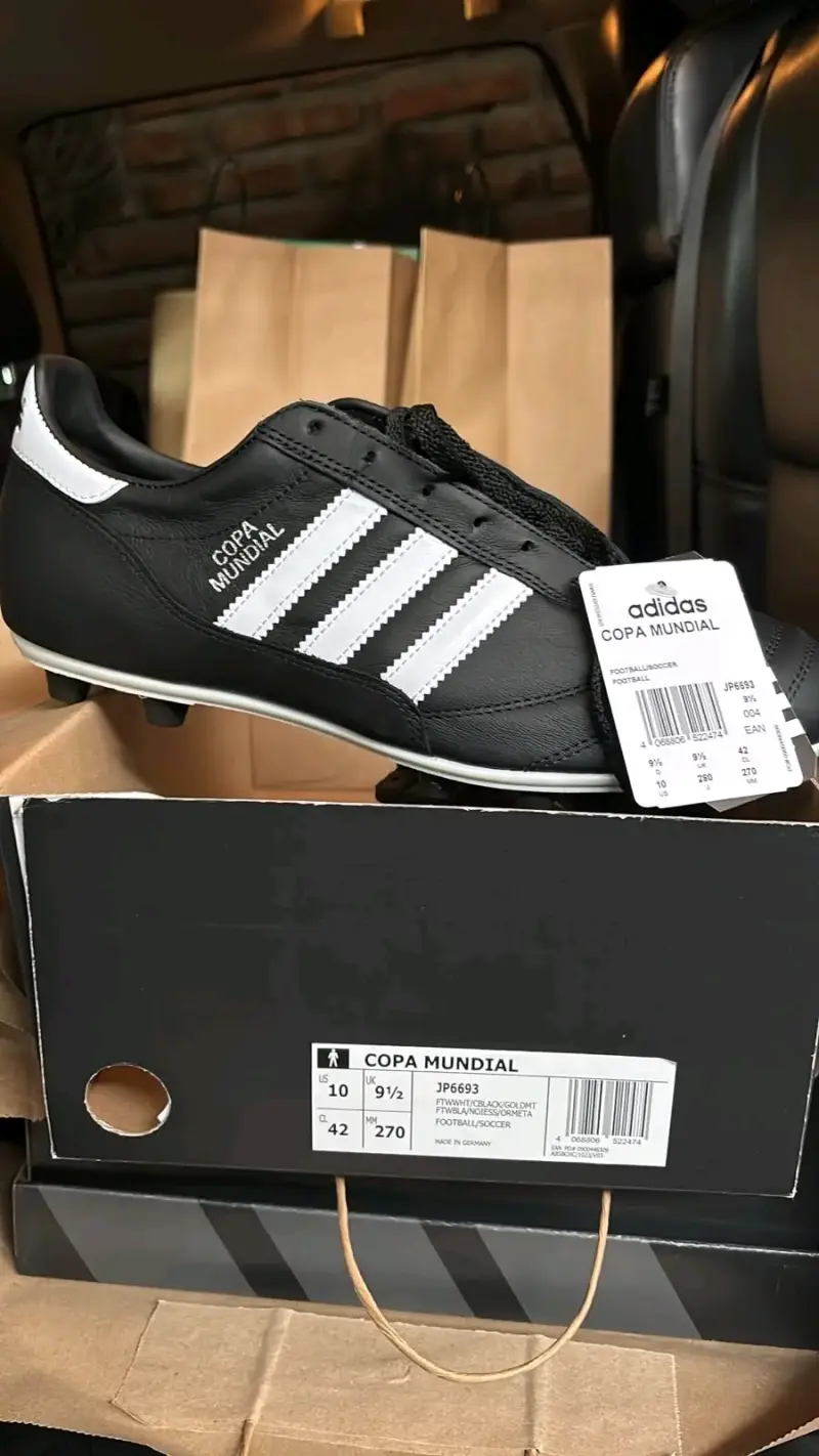 Botines de fútbol Adidas Copa Mundial negros - 1