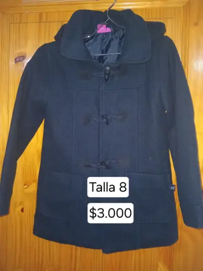 Abrigo acolchado morado y negro talla M - miniatura 6