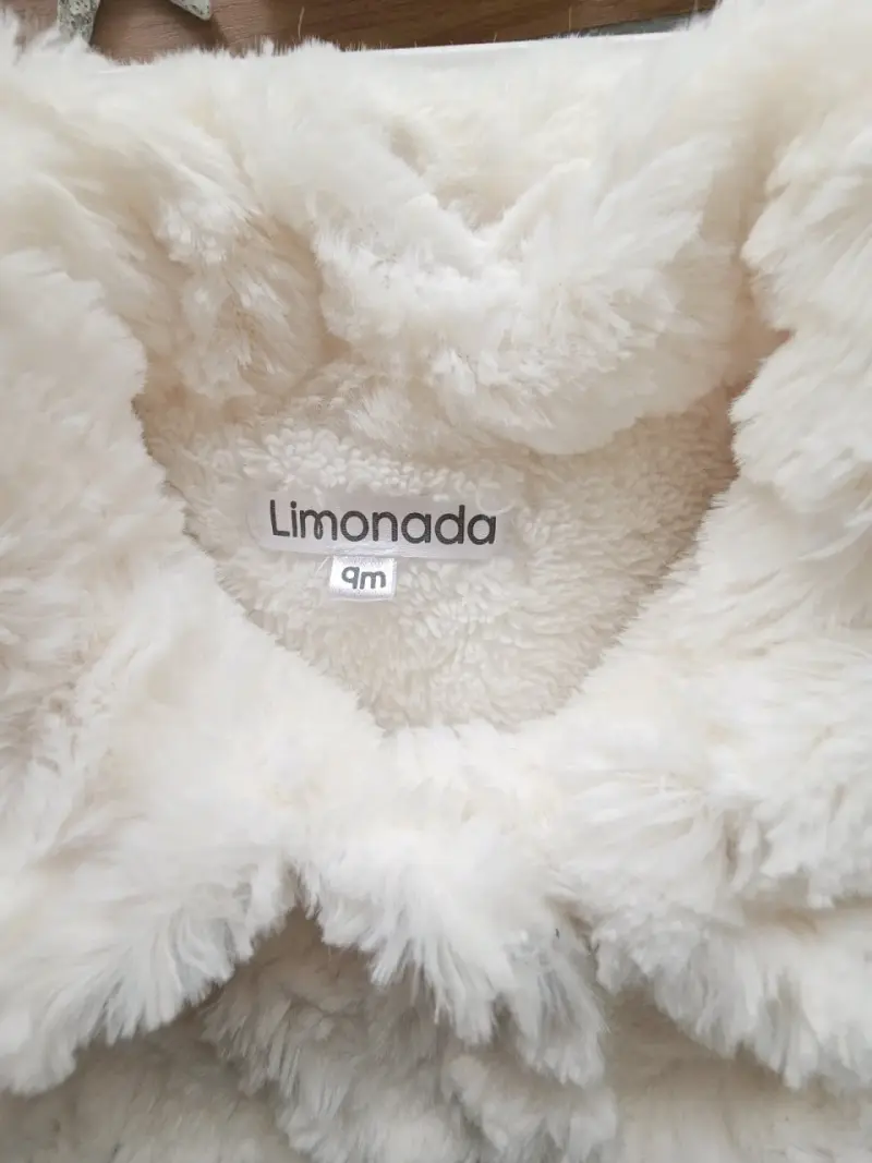 Abrigo peludo blanco Limonada 9 meses - 2