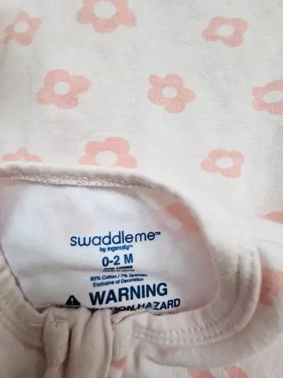 Lote Swaddle saco de dormir algodón de 0 a 3 meses - miniatura 3