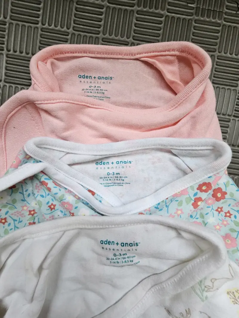 Lote Swaddle saco de dormir algodón de 0 a 3 meses - 4