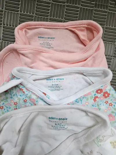 Lote Swaddle saco de dormir algodón de 0 a 3 meses - miniatura 4
