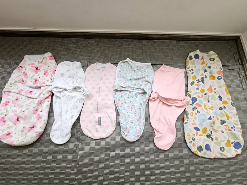Lote Swaddle saco de dormir algodón de 0 a 3 meses - 5