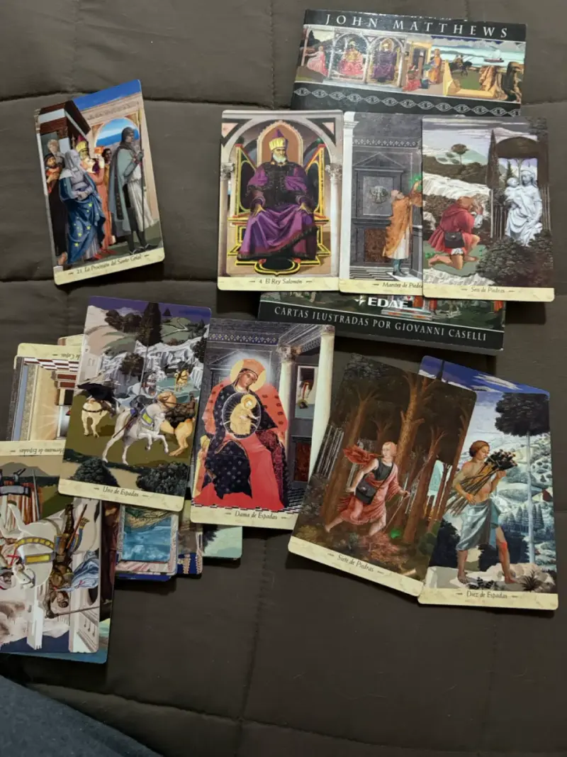 Tarot de los Templarios con cartas ilustradas - 3
