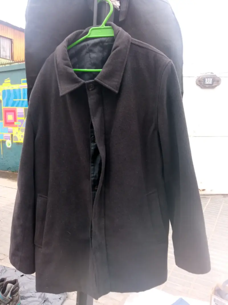 Abrigo negro para hombre - 2