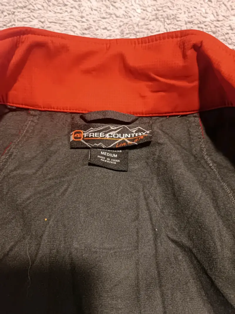 Chaqueta softshell Free Country roja para hombre - 3