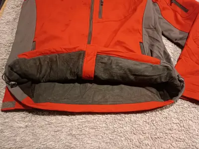 Chaqueta softshell Free Country roja para hombre - miniatura 4