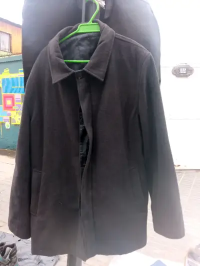 Abrigo negro de para hombre - miniatura 2
