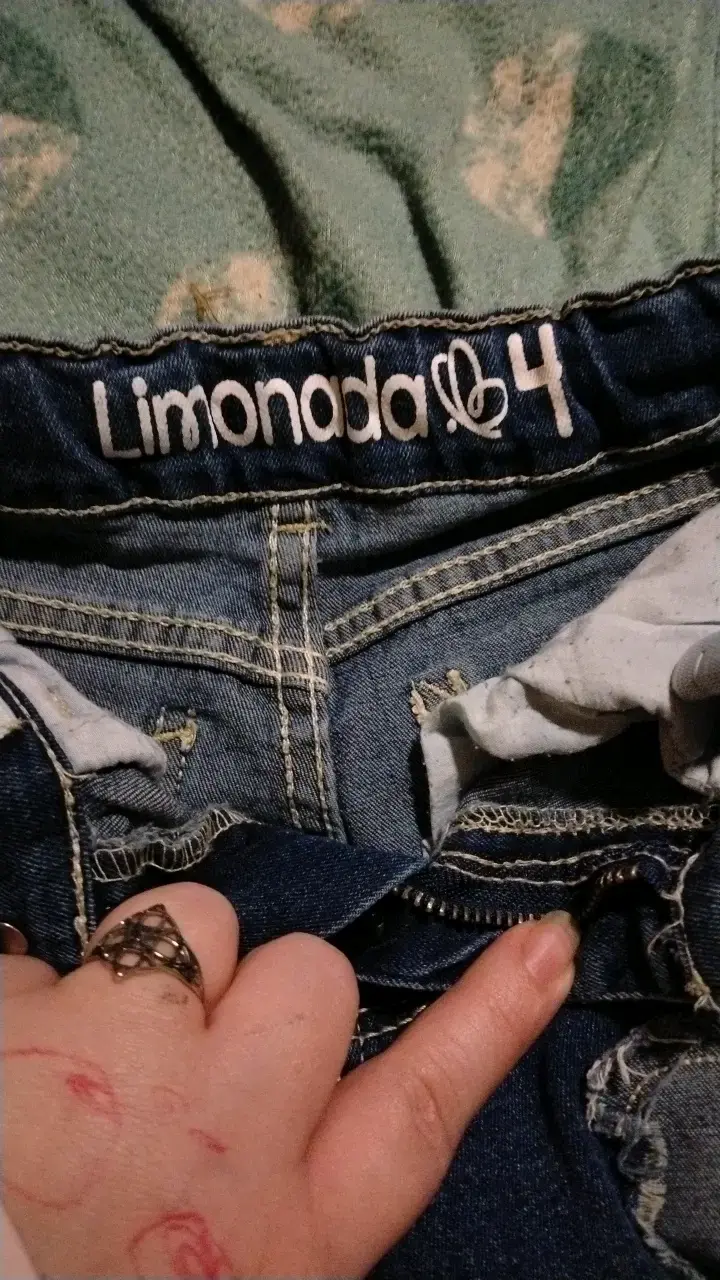 Jeans de niña Limonada con diseño de corazón - 2