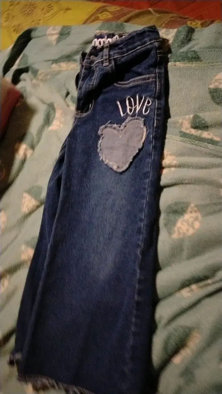 Jeans de niña Limonada con diseño de corazón - 3