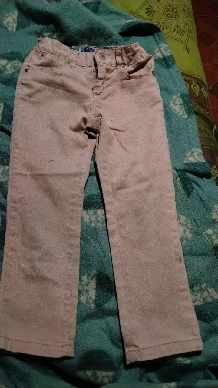 Pantalones rosados para niña talla 4 - 1