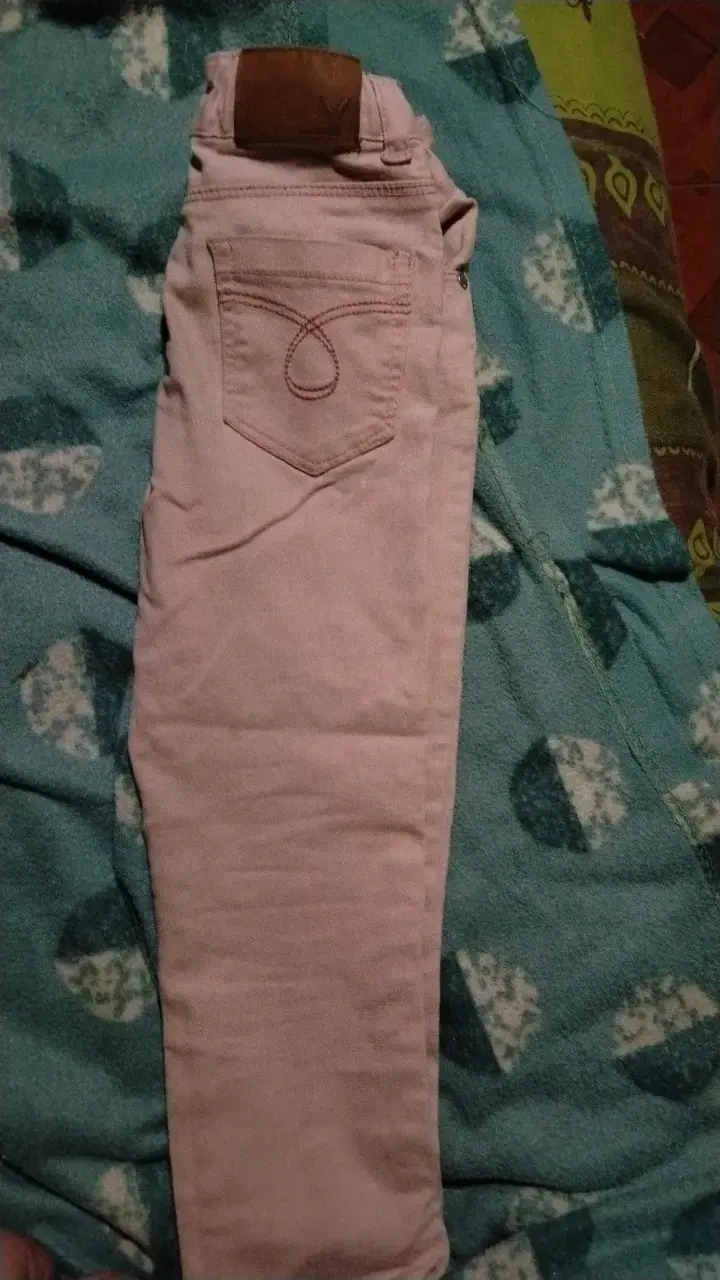 Pantalones rosados para niña talla 4 - 2