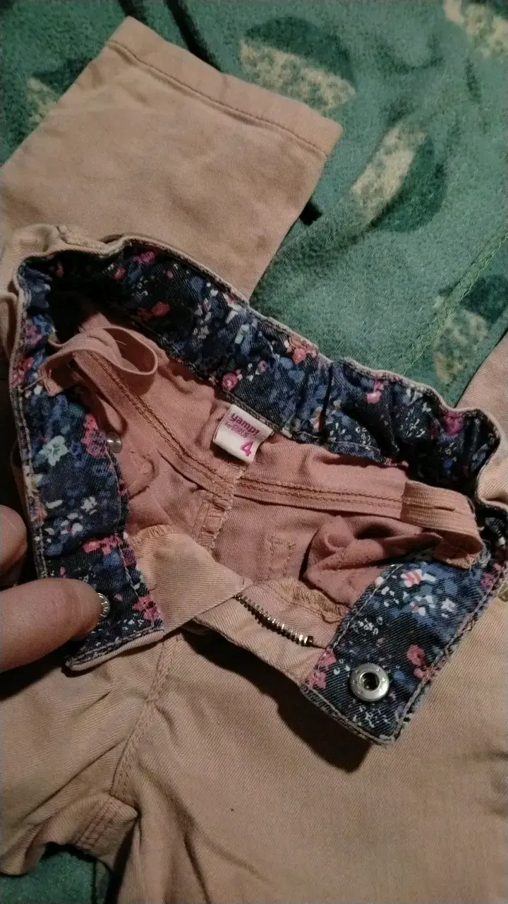 Pantalones rosados para niña talla 4 - 3