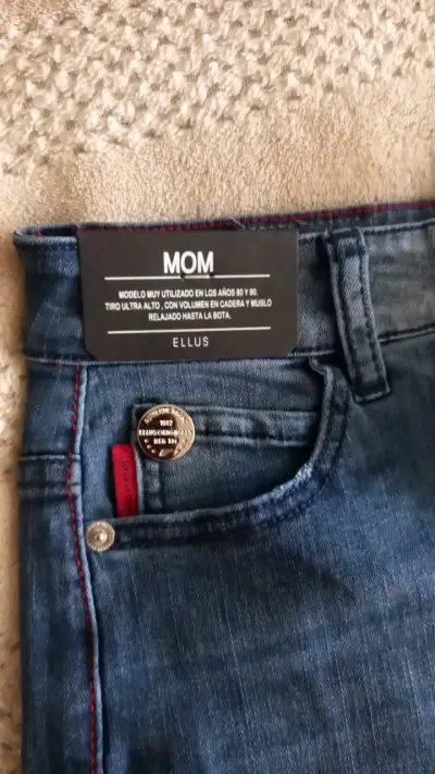 Jeans Mom Fit Mujer Ellus Talla 34 - miniatura 2