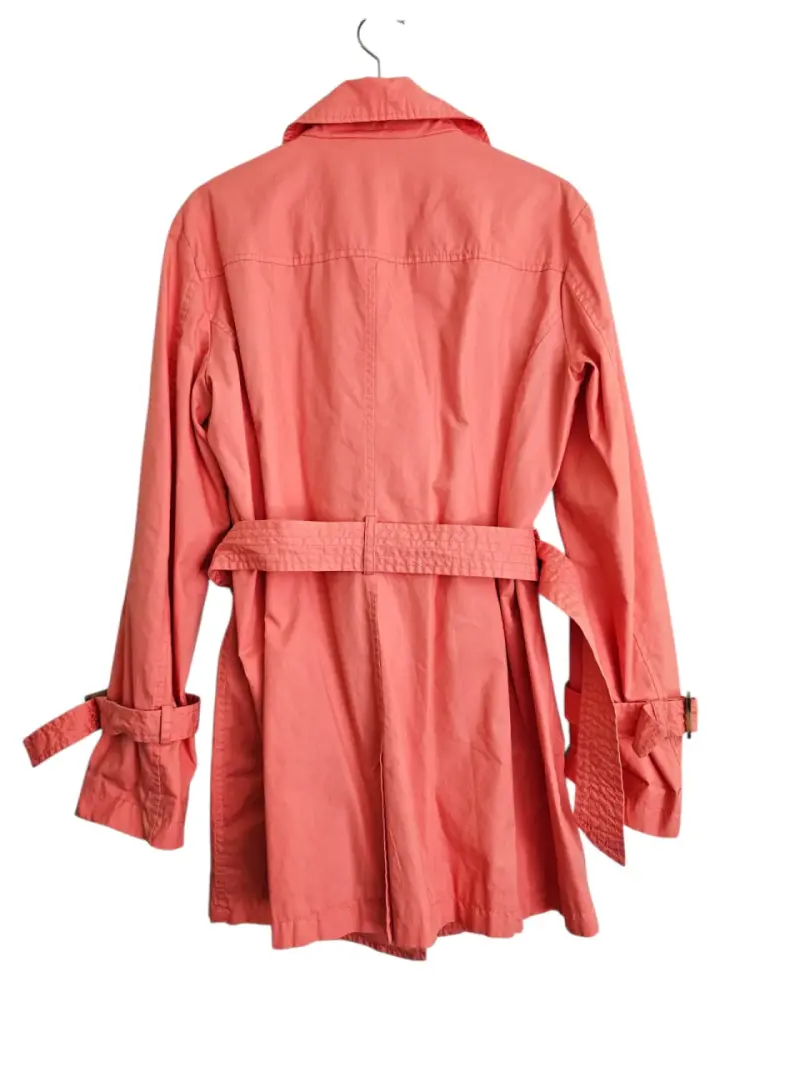 Abrigo Trench Coral Benetton mujer talla M - 2