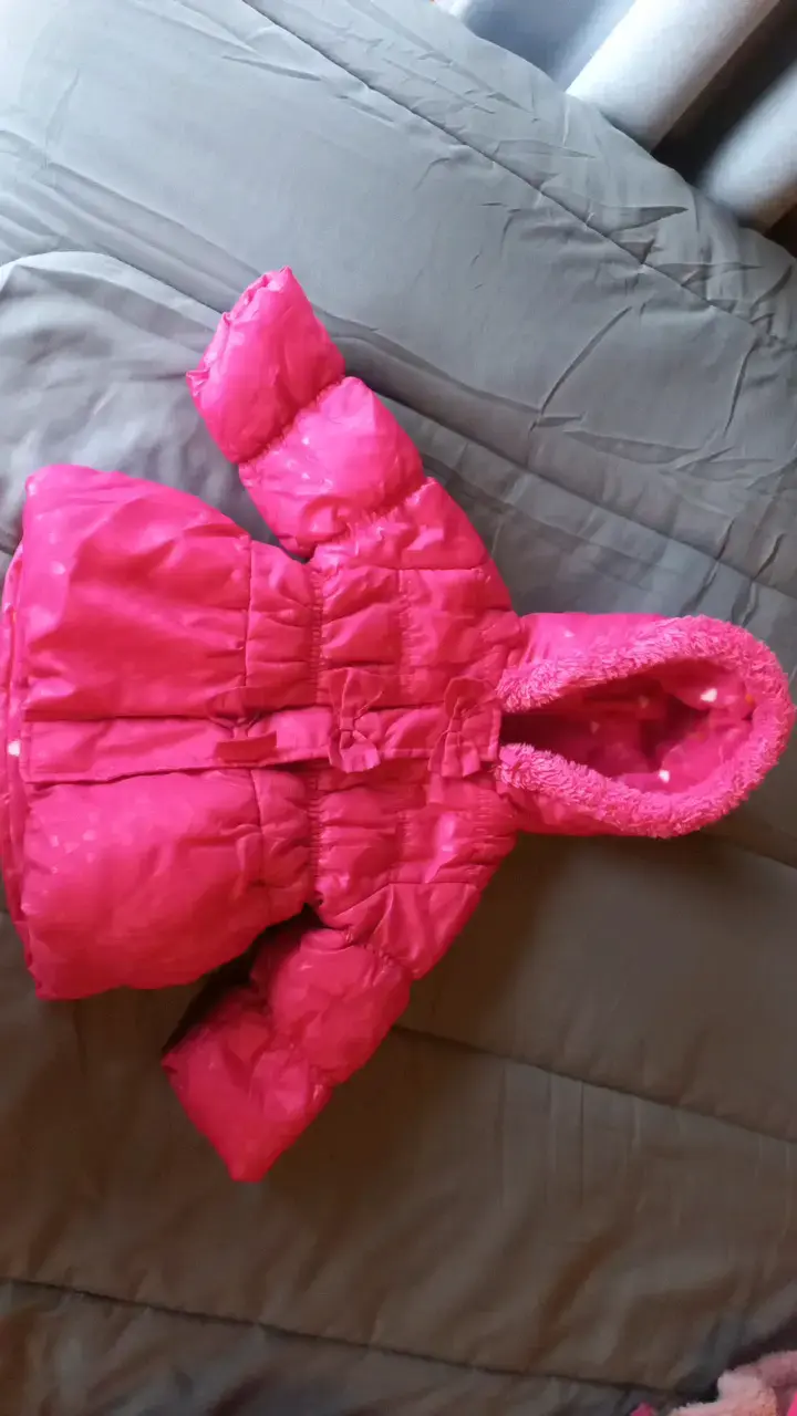Abrigo de invierno para niña color rosa - 1