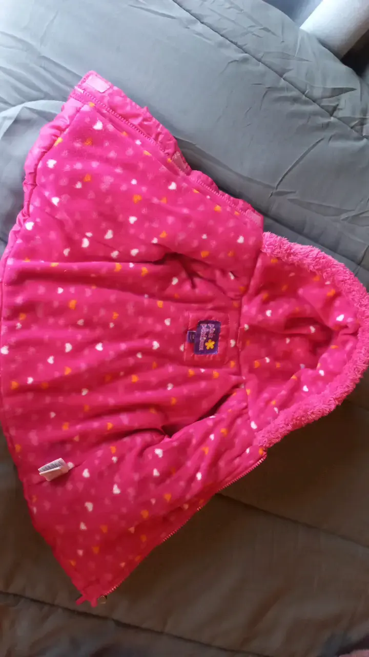 Abrigo de invierno para niña color rosa - 2