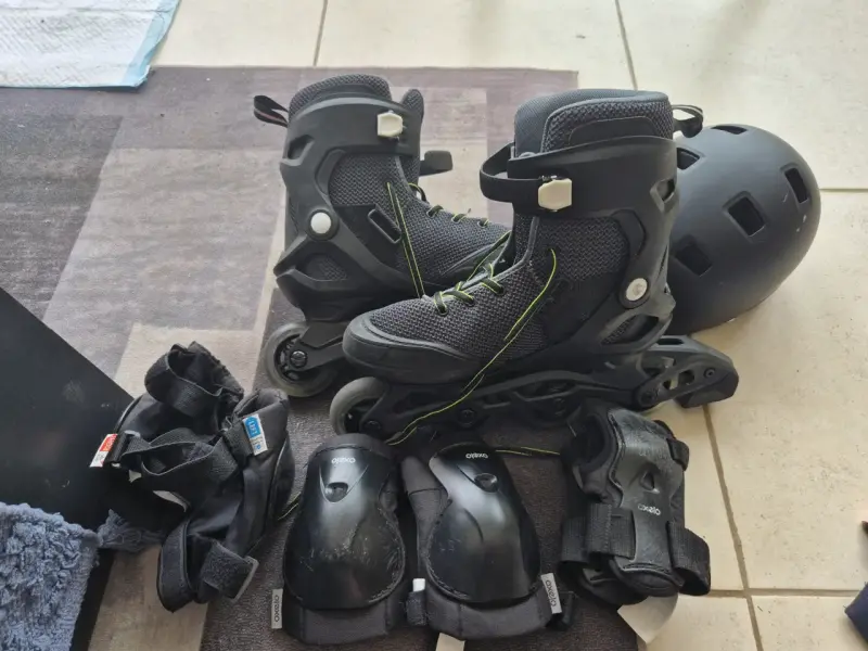 Patines en línea con equipo de protección Oxelo
