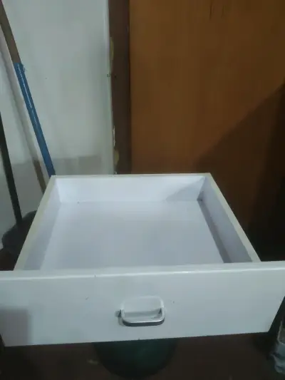 Cajonera de dos cajones blanca y azul - miniatura 4